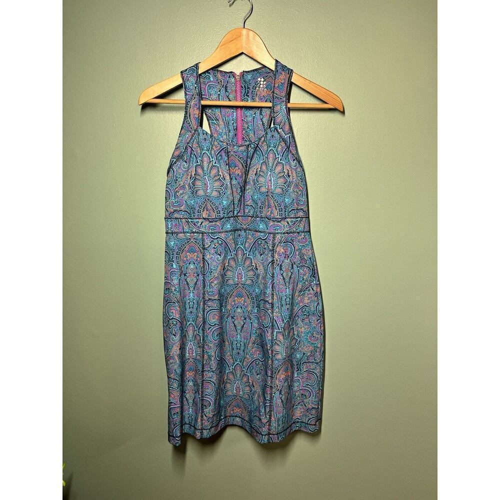 Title Nine-Nimblene Trouble True Blue Paisley sport dress